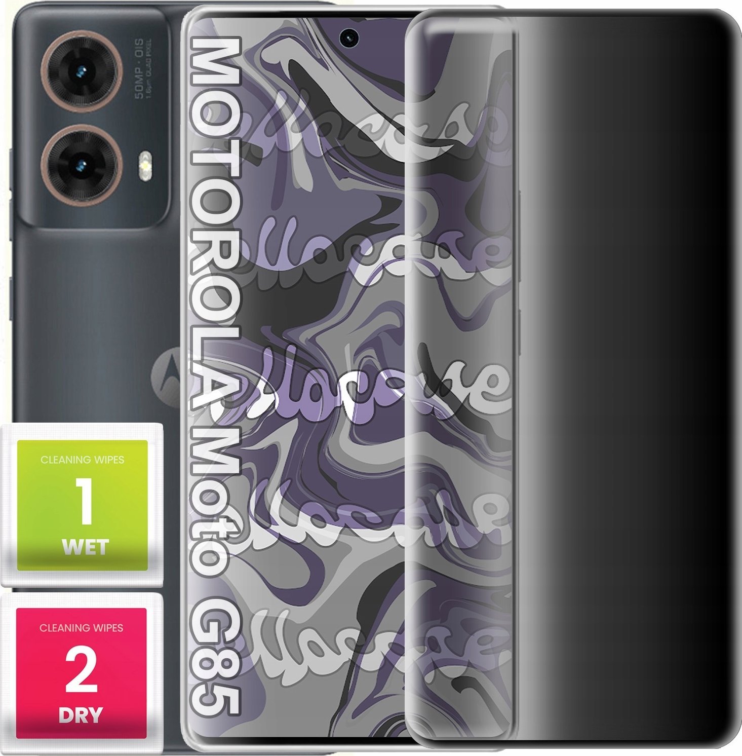 Szkło Hartowane Do Motorola Moto G85 (Curved, Antyszpiegowskie, Ochronne)