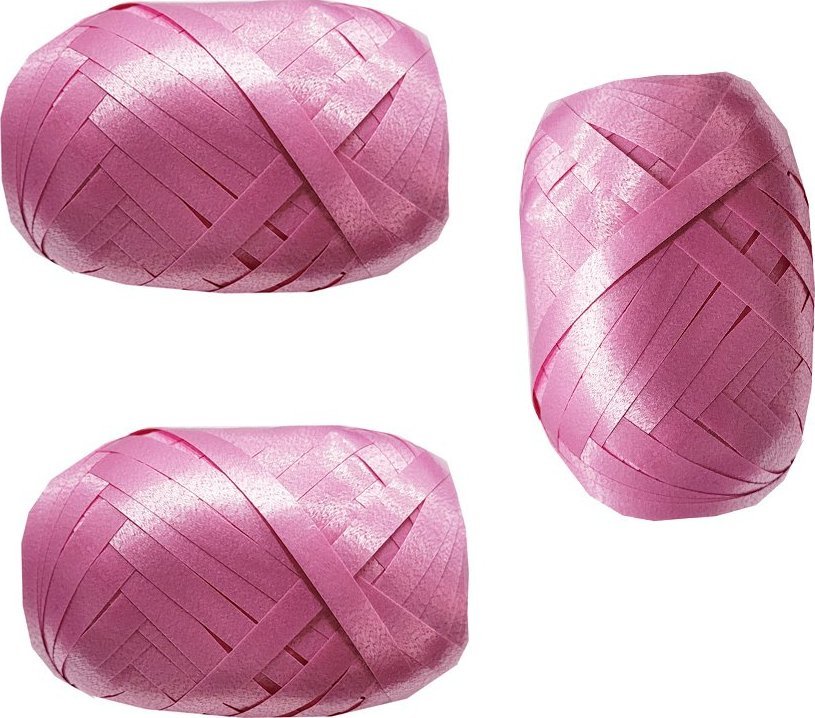 Fastima Tasiemka wstążka metalizowana Różowa 3x10m