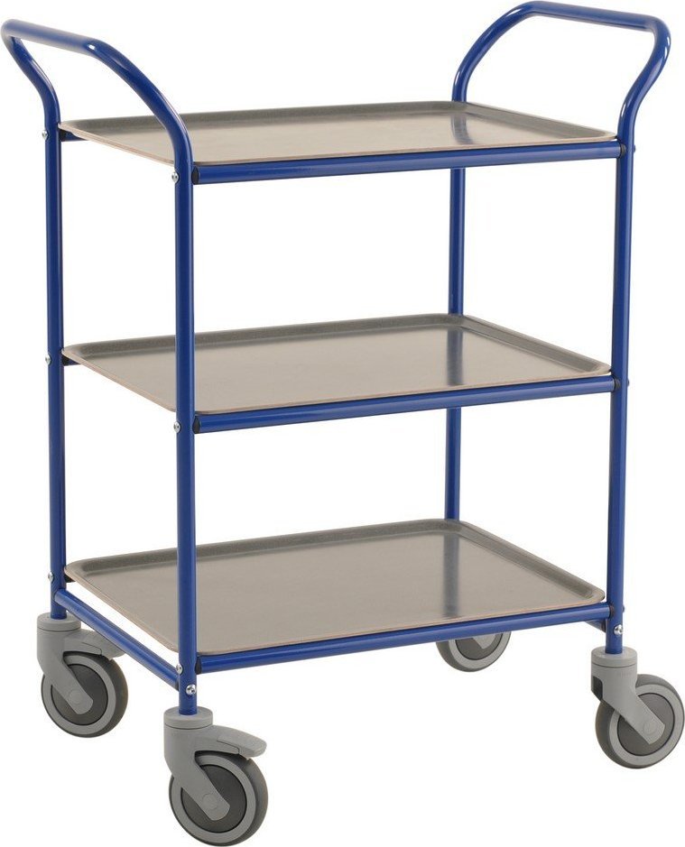 Kongamek Wózek serwisowy hotelowy. Kolor: niebieski, wym. 770x495x960mm