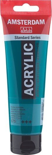 Artequipment Farba akrylowa TALENS AMSTERDAM 120ml 675 - PHTHALO GREEN uniw