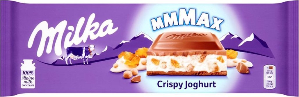 Milka Mmmax Czekolada mleczna Crispy Jogurt 300 g