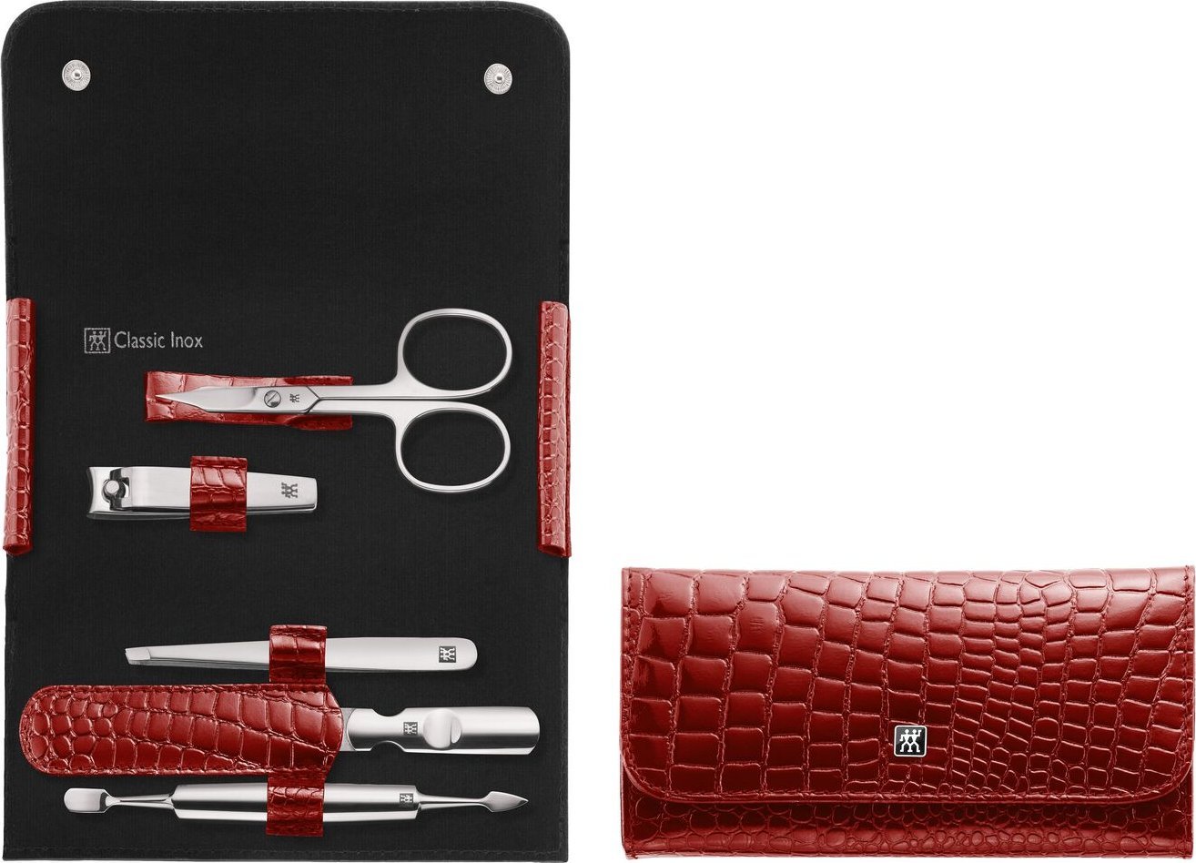 Zwilling Zwilling CLASSIC INOX Croco Manicure Set, red, 5 pcs.