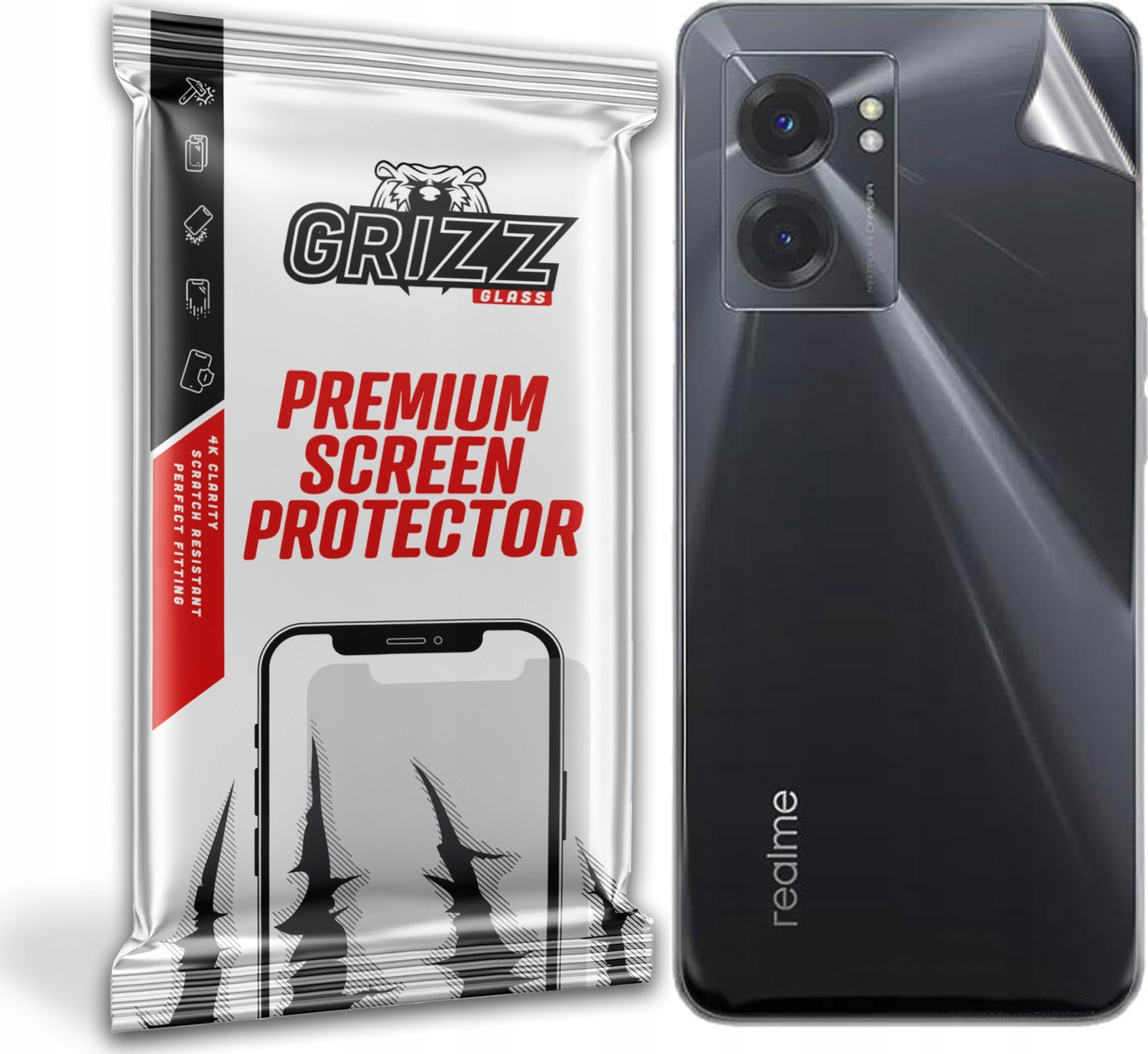 GrizzGlass Folia na tył GrizzGlass SatinSkin do Realme 10s
