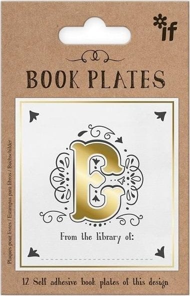 IF Ekslibris - zestaw naklejek - litera E