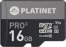 Karta Platinet Pro3 MicroSDHC 16 GB Class 10 UHS-III/U3 V30 (PMMSD16UIII)