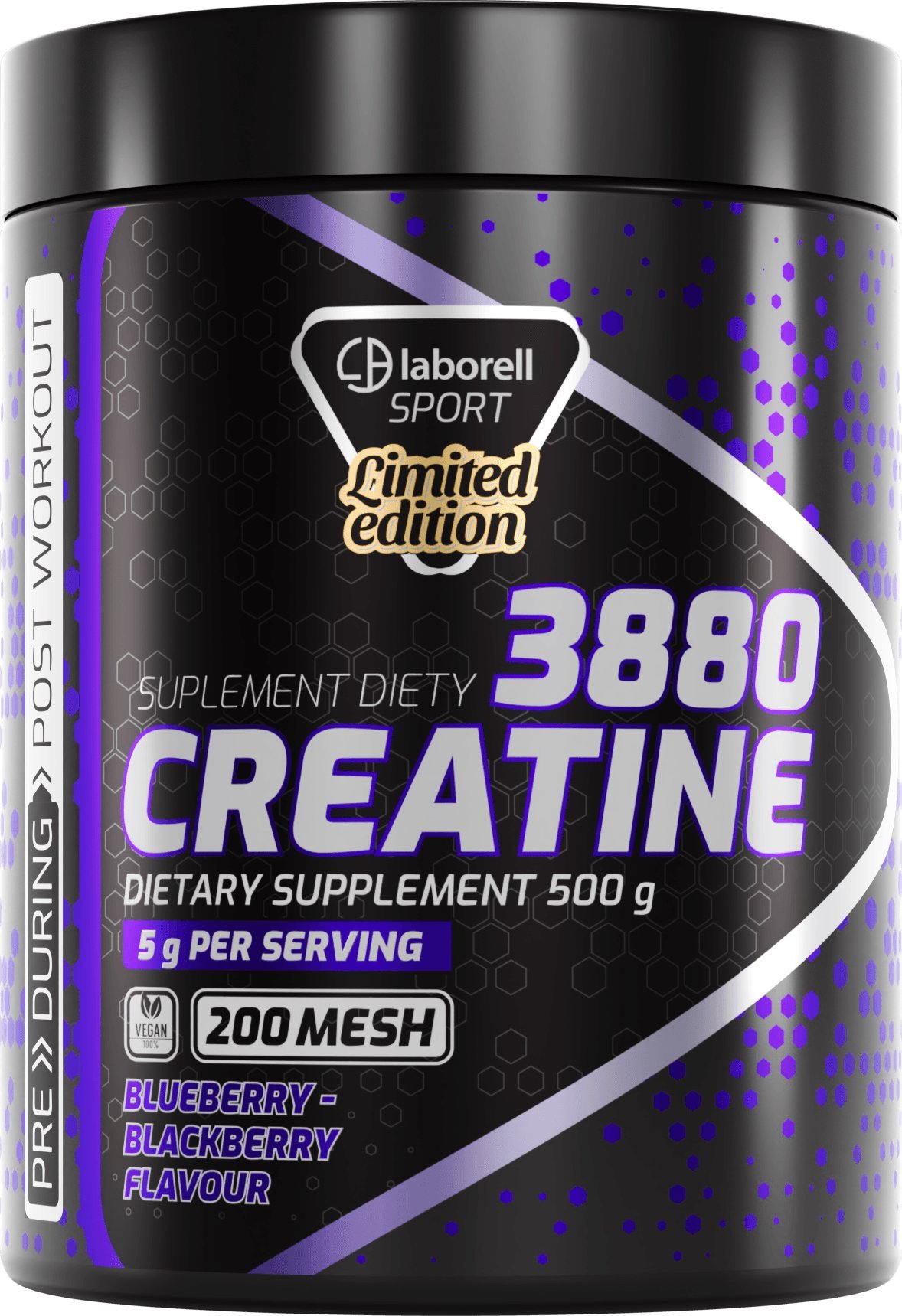 Laborell Laborell Creatine monohydrate - jagoda jeżyna 500g