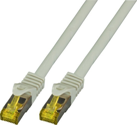 EFB EFB Patchkabel Cat6a S/FTP LSZH mit Cat7 Rohkabel 1,5m GRAU 10 Gigabit Ethernet 600MHz 4x2xAWG26/7 Flammwidrig Raucharm