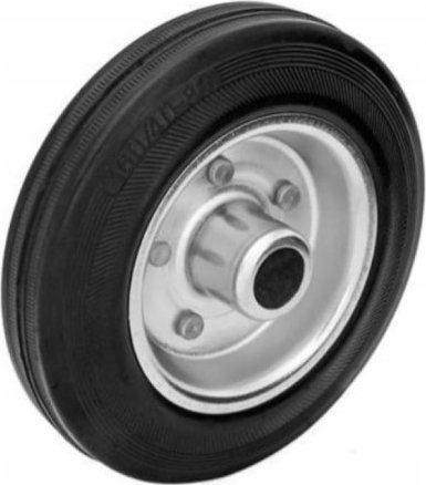 Zabi Koło pełne stałe stalowo-gumowe o średnicy 125mm