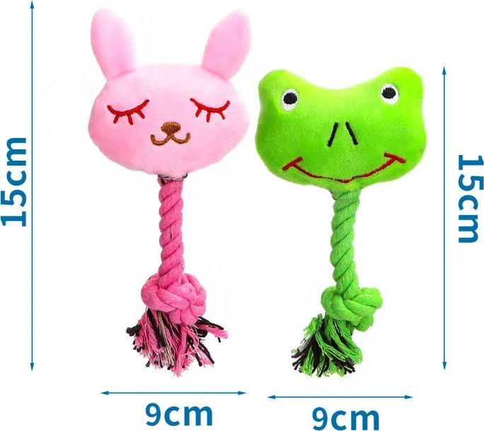 Nobleza Pluszowa zabawka bawełniany sznurek żaba/królik Pluszowa zabawka bawełniany sznurek żaba/królik