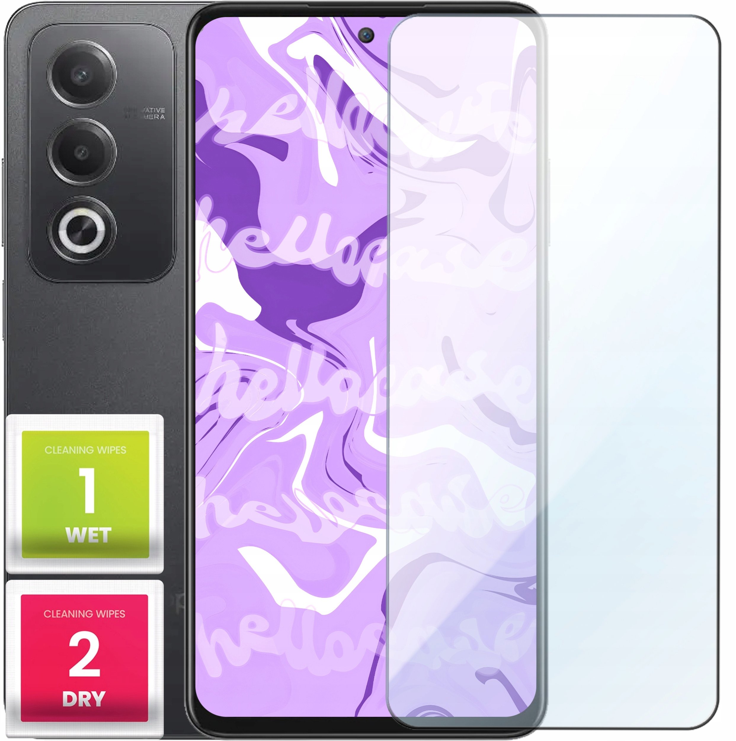 Szkło Hartowane do Oppo A80 5G (szybka 9H, płaskie 2.5D, ochronne)