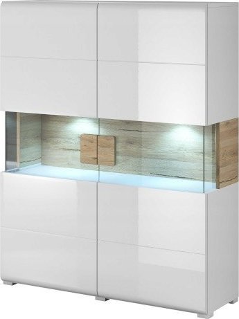 Helvetia Komoda TOLEDO 122 x 39 x 152cm biały