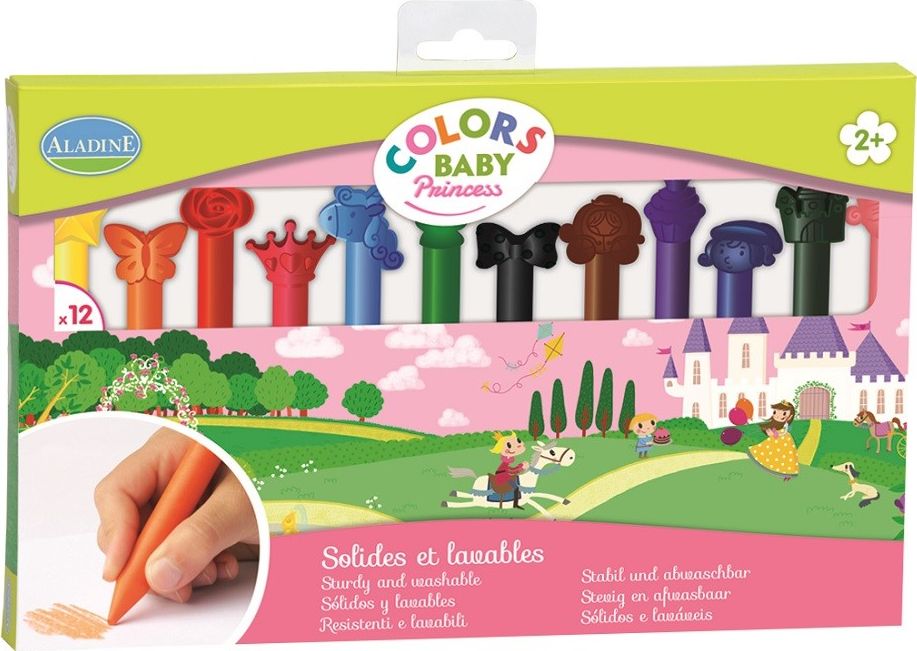 Aladine Pastele woskowe Księżniczka 12szt (Ala42034)
