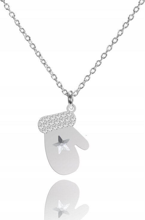 Radziszewska Jewellery Naszyjnik z RĘKAWICĄ srebro925 Dedykacja GRATIS