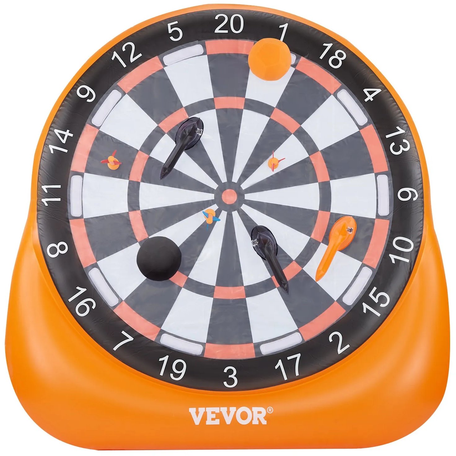 Dmuchana tarcza do piłki nożnej 1,83 m z piłkami i rzutkami gra ogrodowa