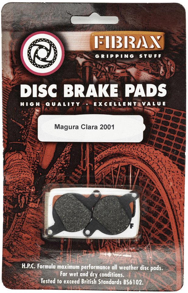 Fibrax Klocki hamulcowe pół-metaliczne ASH967 do hamulców Magura Clara 2001