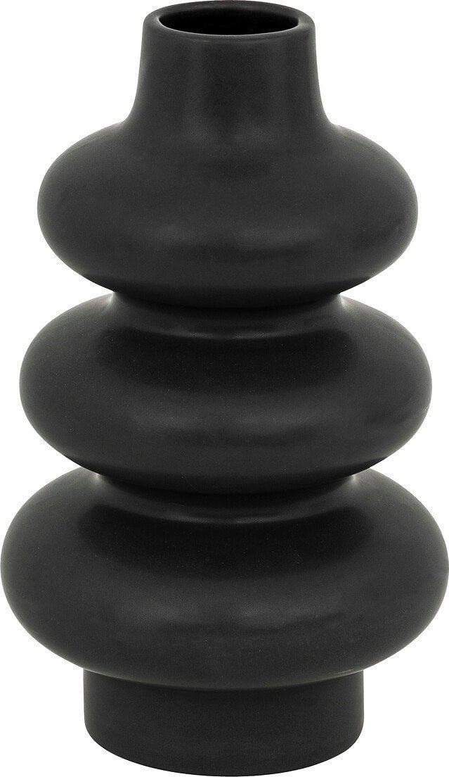 Atmosphera Czarny ceramiczny wazon CLOTHILDE, wys. 25 cm