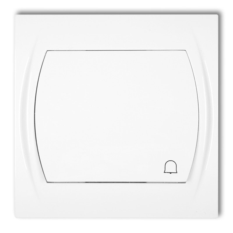 Karlik Logo przycisk dzwonek podświetlany biały (LWP-4L)
