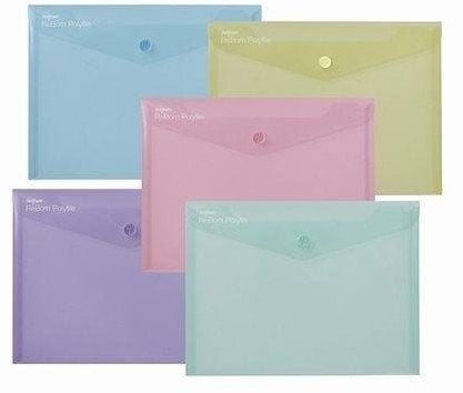 Snopake Teczka kopertowa A5 mix (5szt)