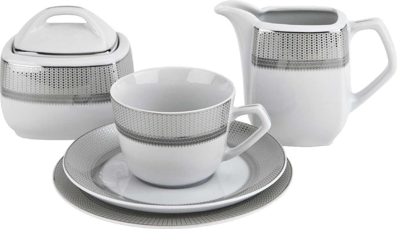 Ćmielów Serwis do kawy 6/20 Amaro Silver