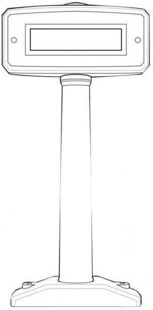 MP6000 ACCESSORY: POLE DISPLAY, SINGLE INTERVAL, WORLDWIDE.