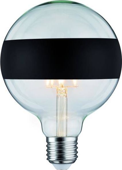 Paulmann Źródło LED G125 zwierciadło pierścień 6W 230V 520lm E27 2700K Czarny Mat ściemniany