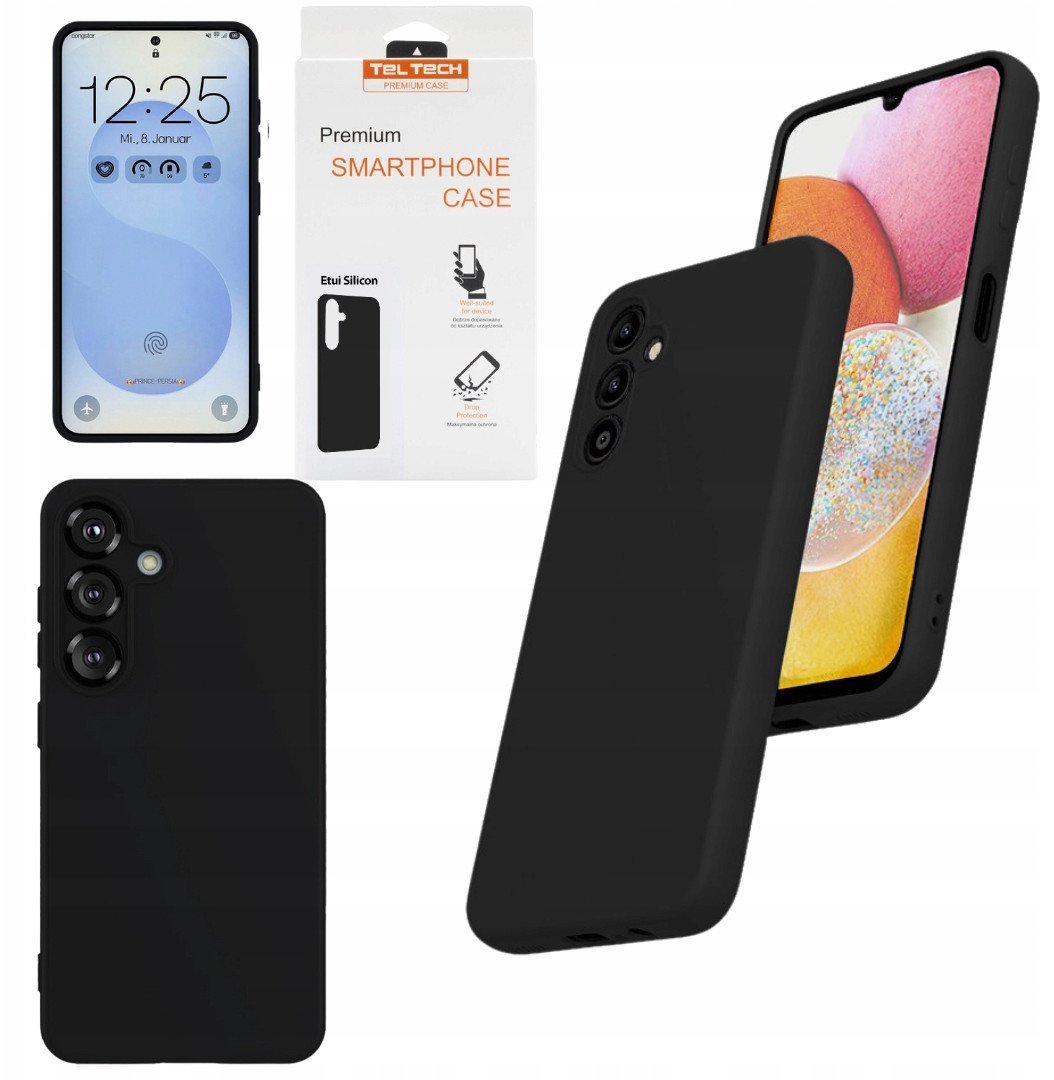 TELTECH NAKŁADKA SILICON DO SAMSUNG S24 FE CZARNY
