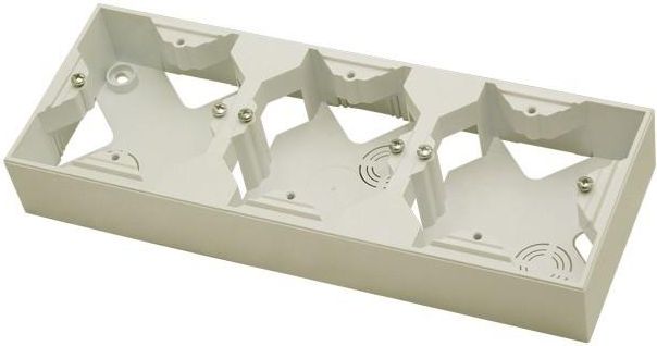 Ospel IMPRESJA Puszka natynkowa potrójna ecru (PNP-3Y/27)