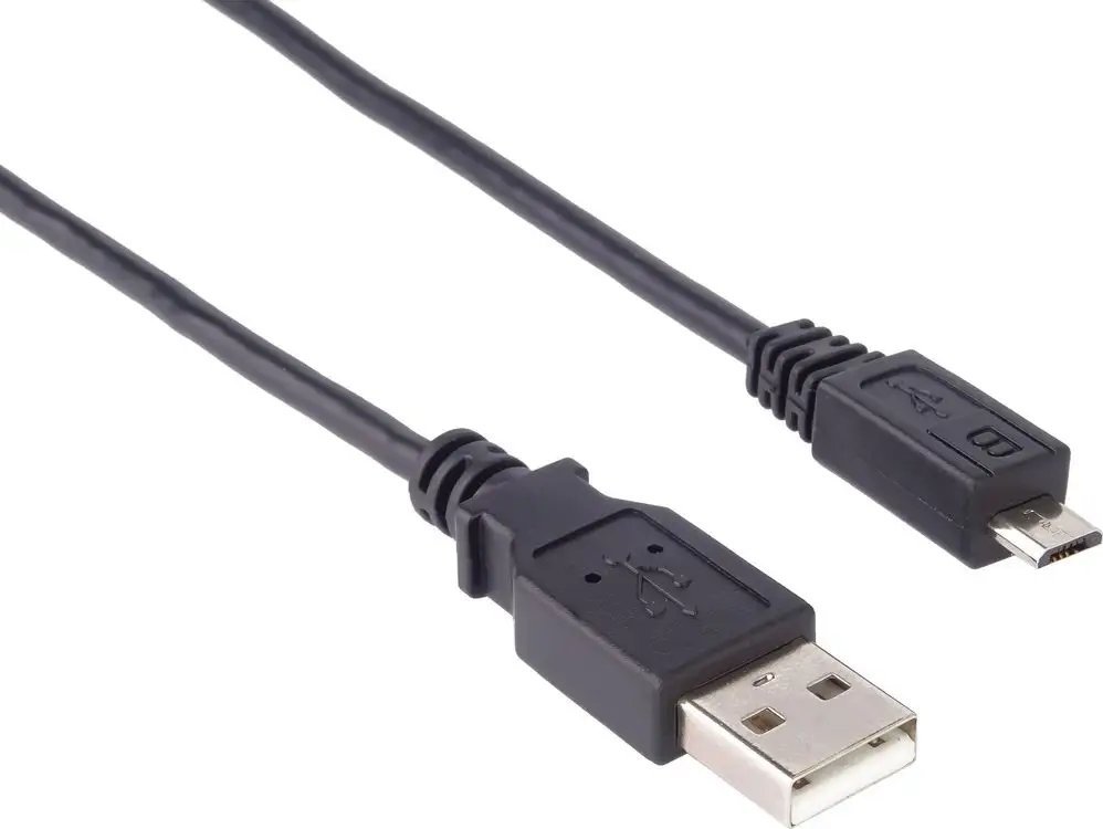 Kabel USB PremiumCord USB-A - micro-B 0.5 m Czarny (ku2m02f)