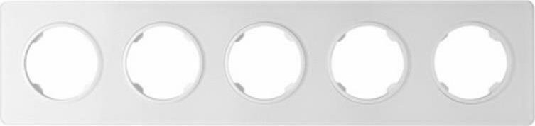 Electromalt ELECTROMALT OVAL RAMKA PIĘCIOKROTNA BIAŁA SZKLANA