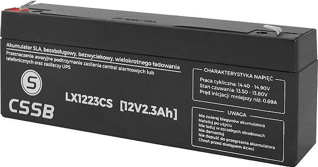 CSSB Akumulator 12V 2.3Ah (LX1223CS)