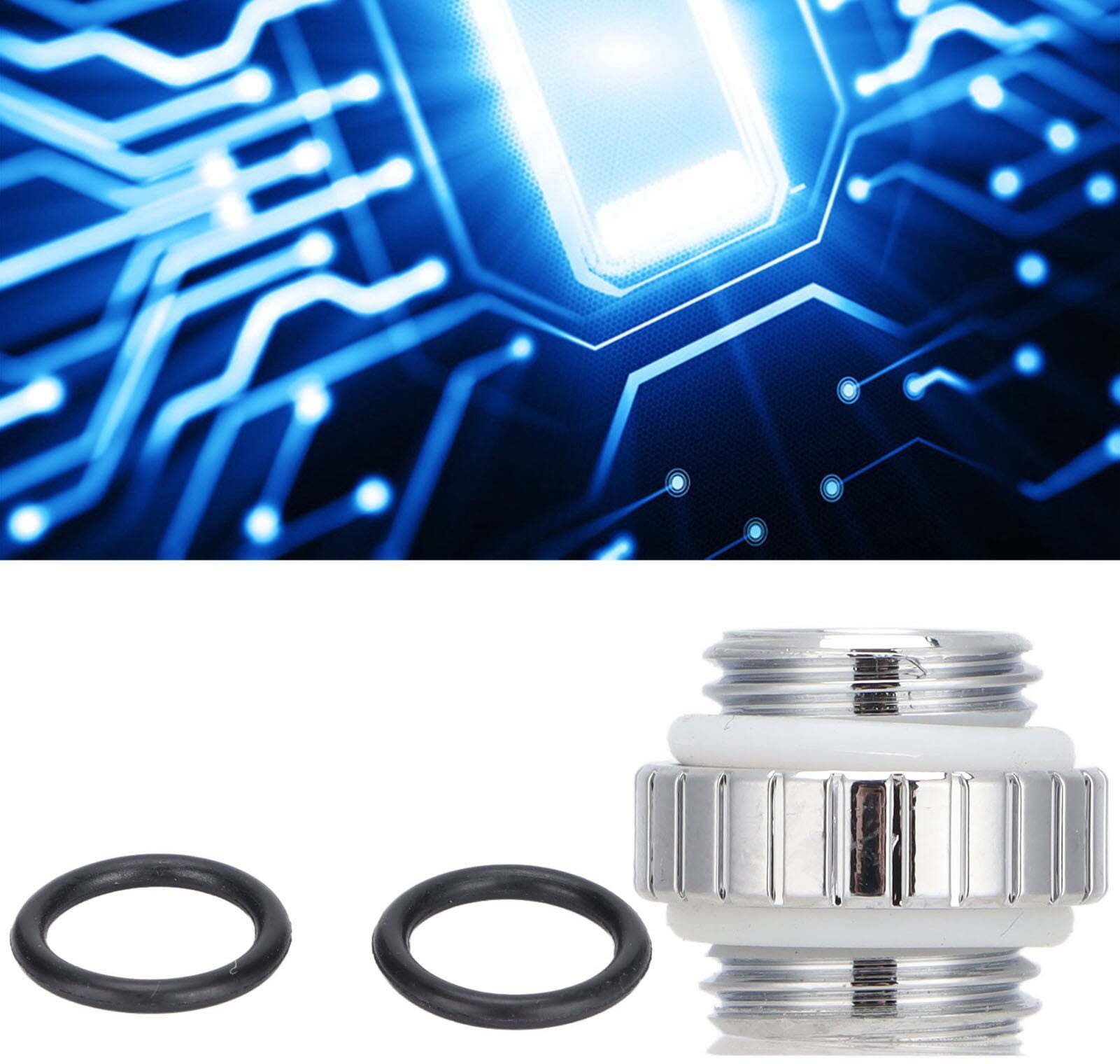 Barrow Adapter, 45 Grad, G1/4 Zoll AG auf G1/4 Zoll IG - silber