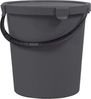 Plast Team Wiadro Z Pokrywą Berry Szare 5l PlastTeam