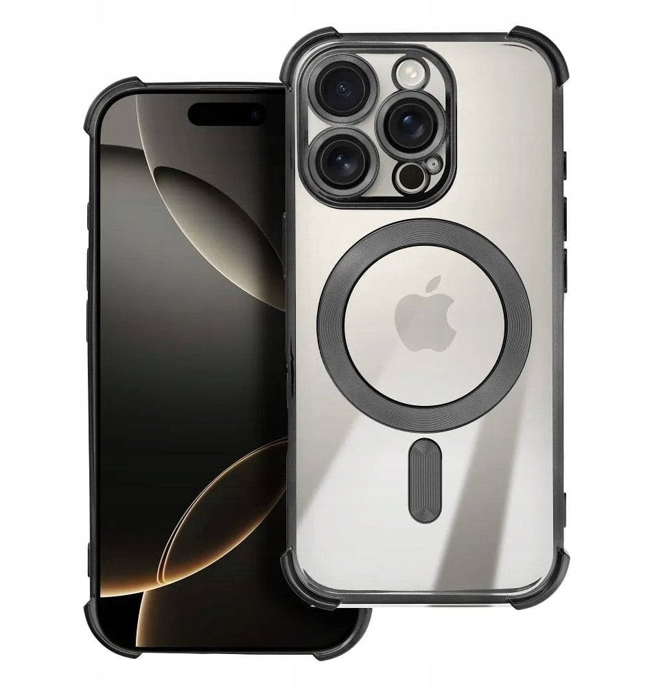 Futerał do iPhone 17 PRO kompatybilny z MagSafe Antishock Electro czarny