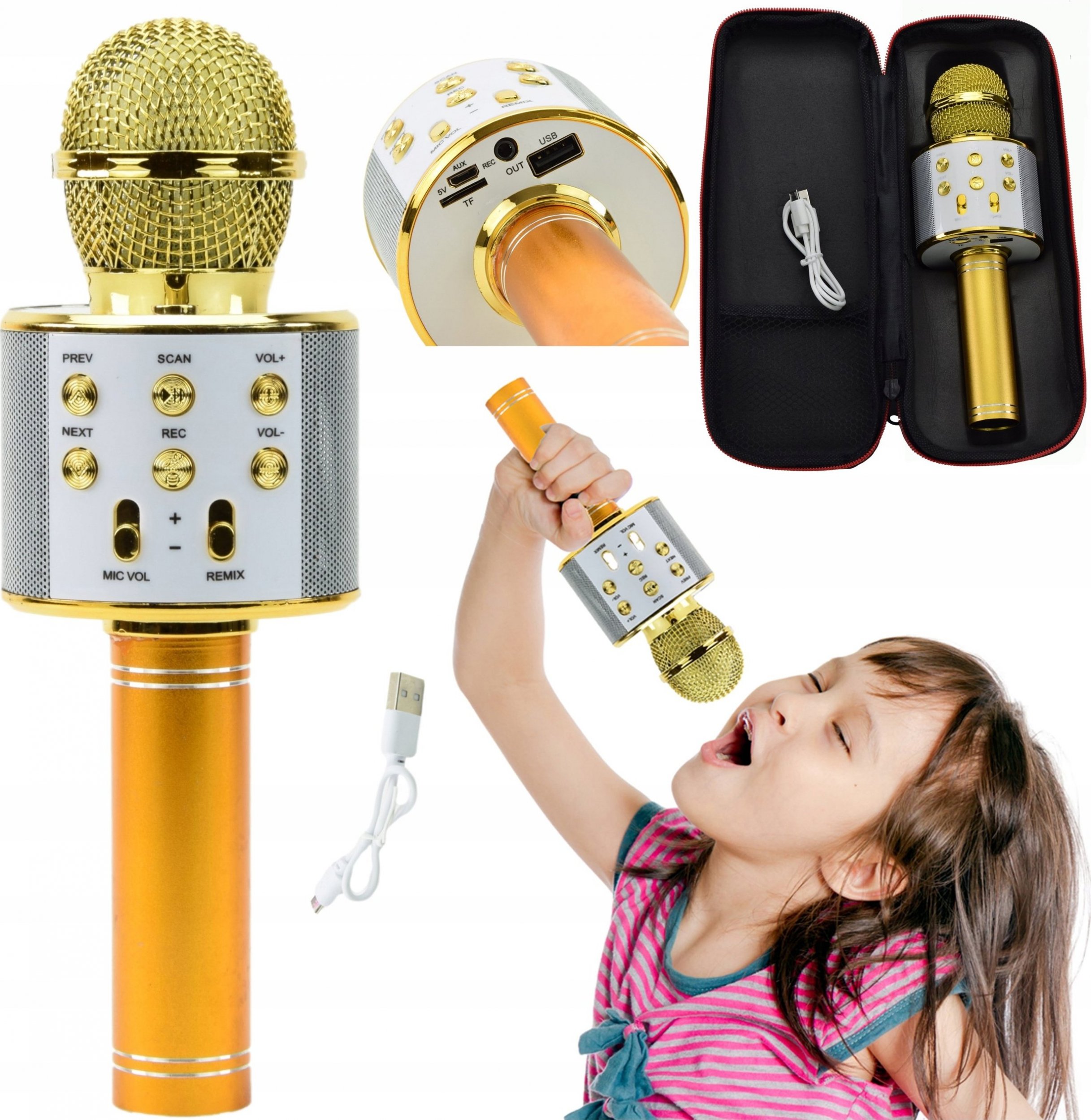 Skleplolki MIKROFON GŁOŚNIK BLUETOOTH KARAOKE BEZPRZEWODOWY