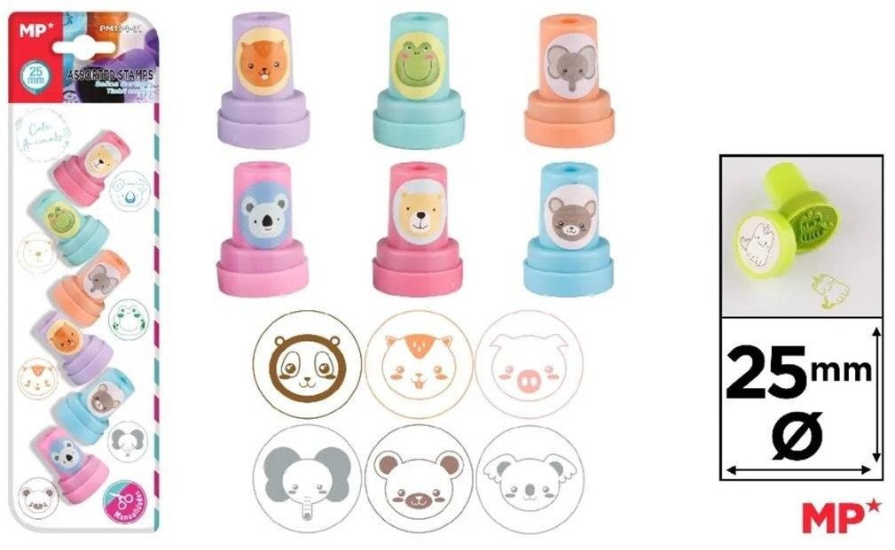 Stempelki dla dzieci Zwierzątka 6szt