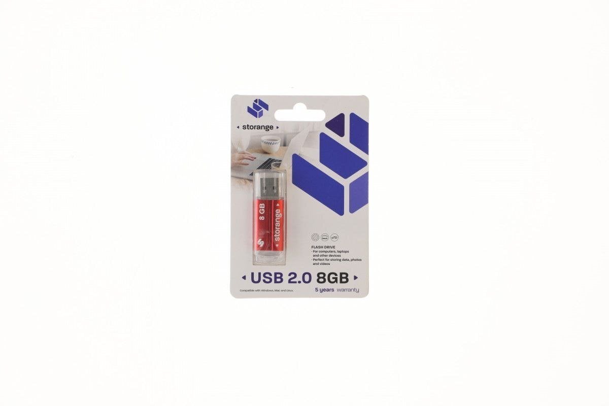 Pendrive Storange Storange pamiÄÄ 8 GB | Basic | USB 2.0 | red