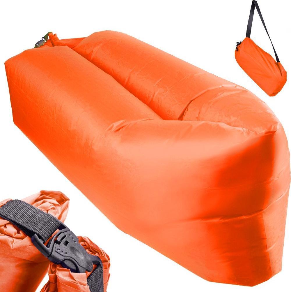 DWM LAZY BAG SOFA ŁÓŻKO LEŻAK NA POWIETRZE POMARAŃCZOWY 230X70CM