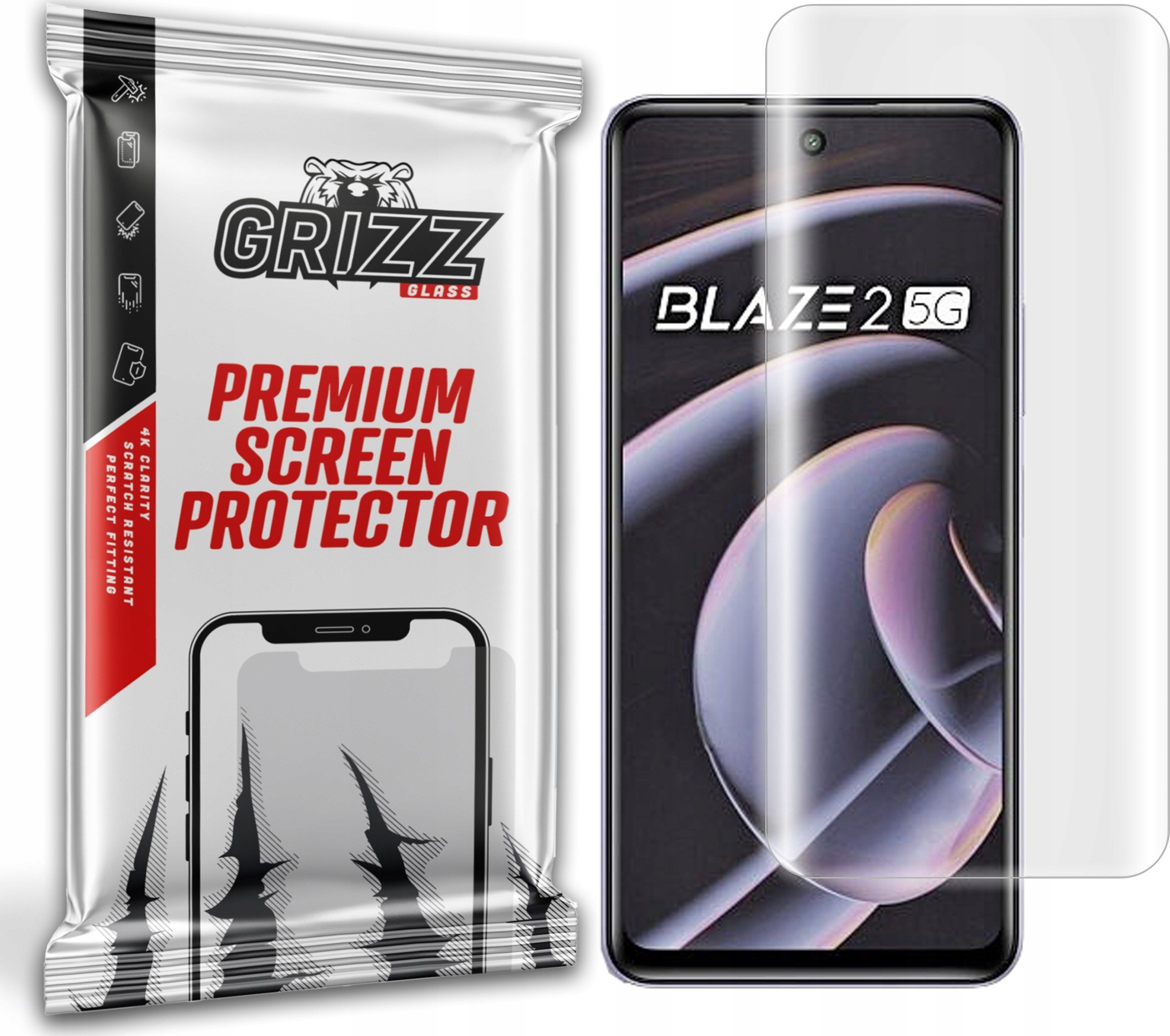 GrizzGlass Folia hydrożelowa GrizzGlass Hydrofilm do Lava Blaze 2 5G