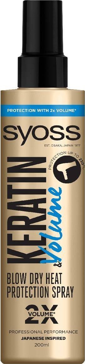 Syoss Syoss Keratin & Volume spray termoochronny nadający objętość 200ml