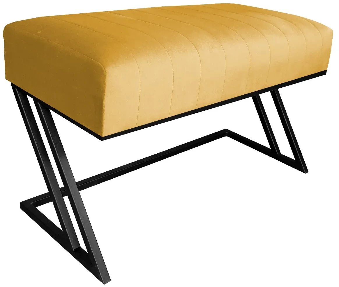 Ławka ROZALIA MG VELVET musztardowa/curry ATOS