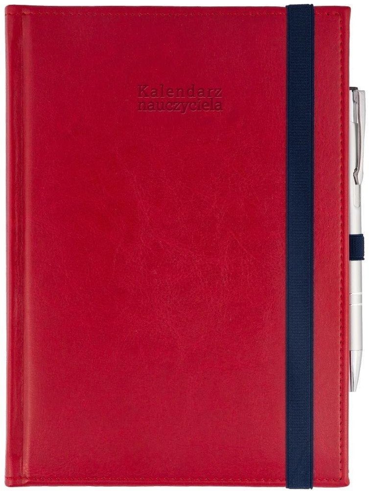 Kalendarz naucz. 2025/26 A5 Nebraska gumka czerw.