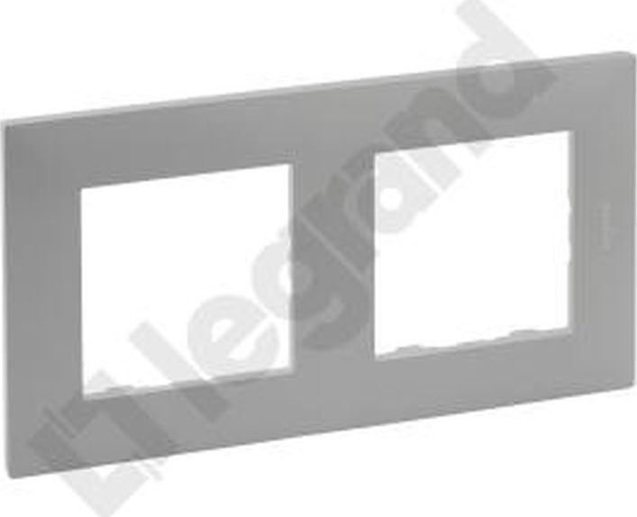Legrand Niloe Step - ramka podwójna 2x- kolor aluminium 863392
