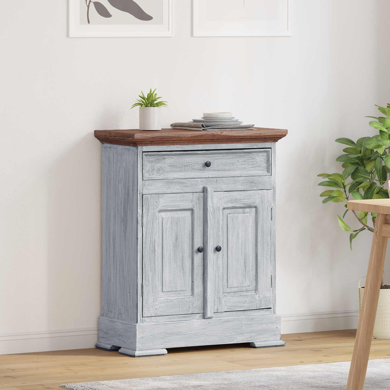 vidaXL Szafka do przechowywania 63 x 30 x 79 cm Lite drewno mahoniowe