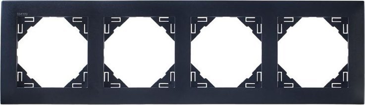 Efapel Efapel Aquarella ramka 4-krotna czarny 90940 KPM