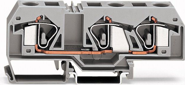Wago Złączka szynowa 3-przewodowa 16mm2 szara (283-671)