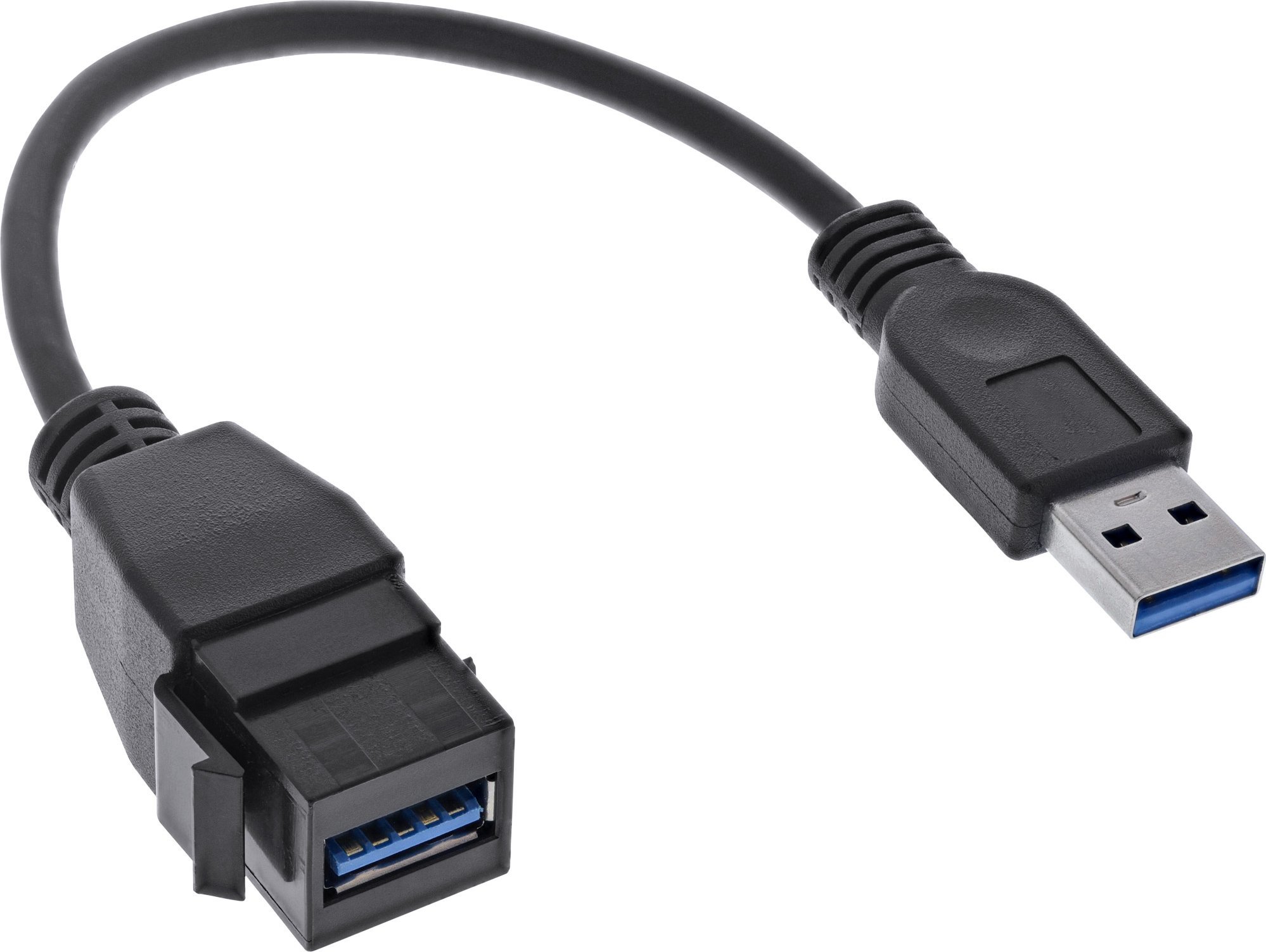 Adapter USB InLine USB - USB Czarny (76206C)