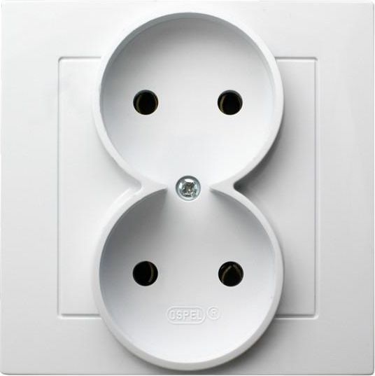 Ospel Gniazdo AS podwójne białe (GP-2G/00)