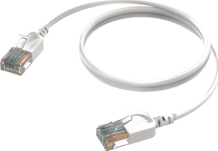 Procab CSD560W/1.5 Kabel sieciowy Slimline - CAT6A RJ45 - RJ45 U/UTP wersja biała - 1,5 ma