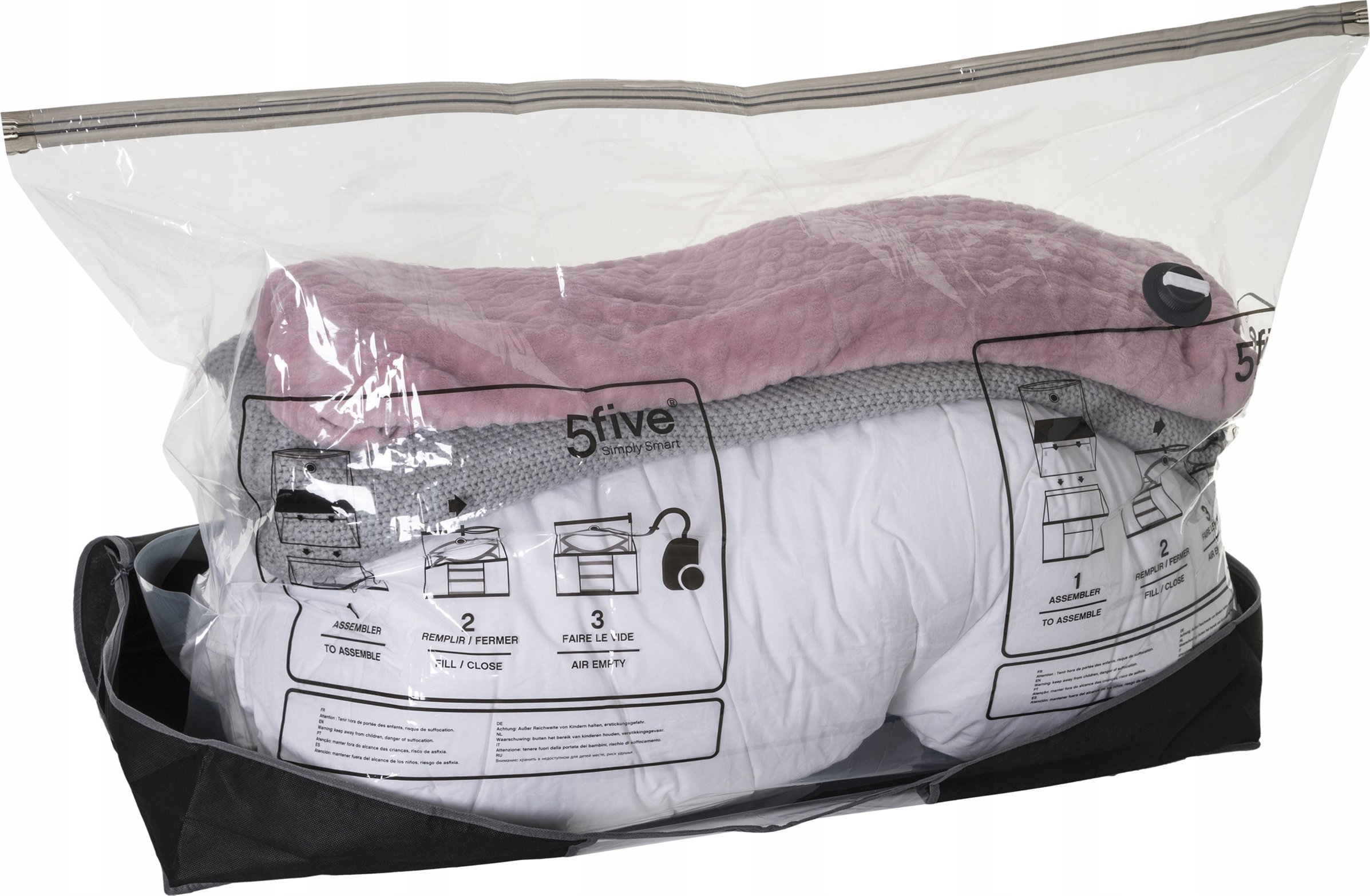 5five Torba próżniowa z pokrowcem pod łóżko, na ubrania i pościel