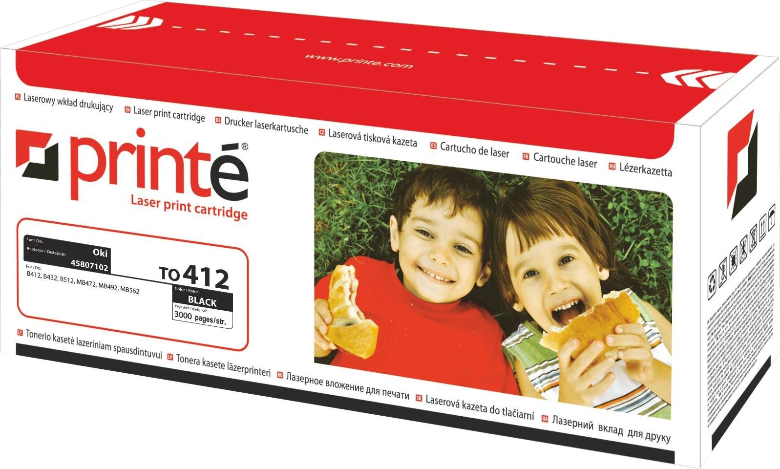 Toner Printe TO412 Black Zamiennik 45807102 (FCPPRTO412)